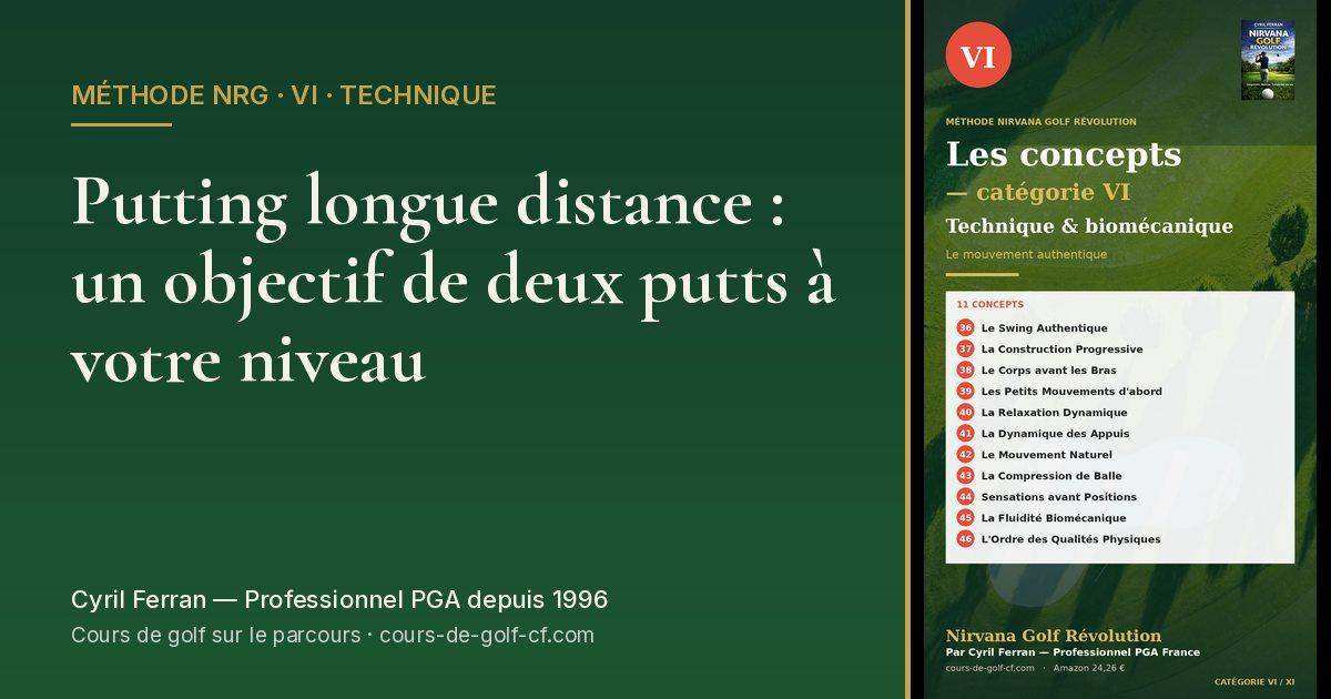 Putting longue distance : un objectif de deux putts à votre niveau