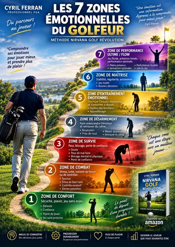 Les 7 zones émotionnelles du golfeur
